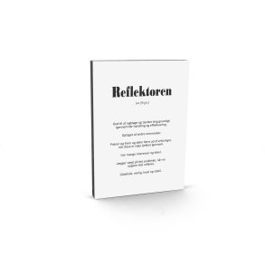 Kunstklods Reflektoren