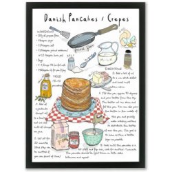Plakat A3 - Danish pancakes/crepes