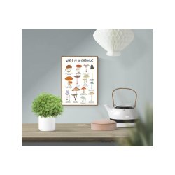 Plakat - World of mushrooms A4 og A3