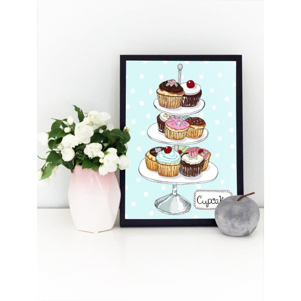  Plakat A4 - Cupcakes