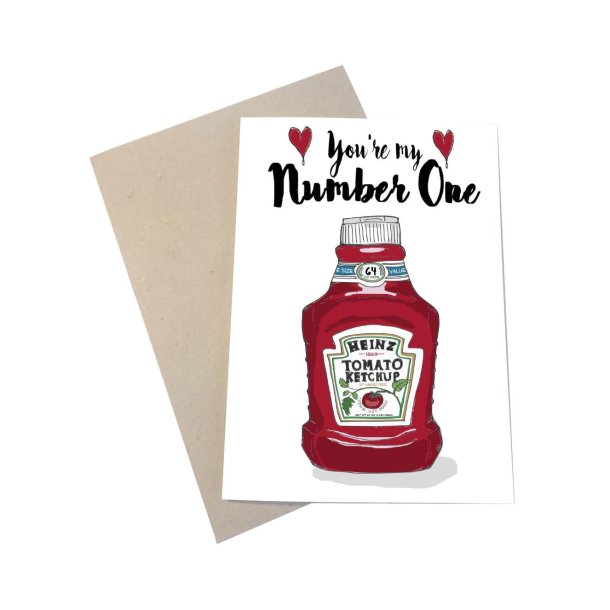 Kort A6 - Heinz Ketchup - Youre my number one