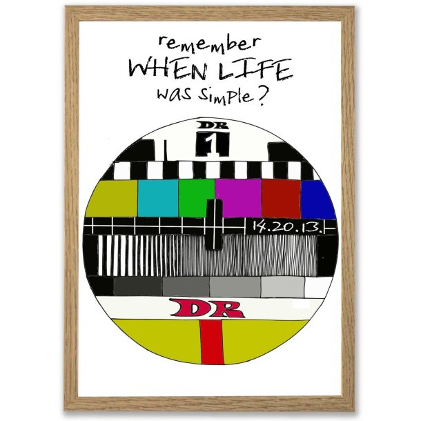 Plakat A4 - Remember when life was simple