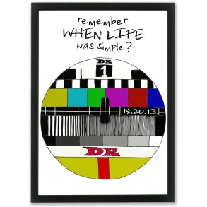 Plakat A4 - Remember when life was simple