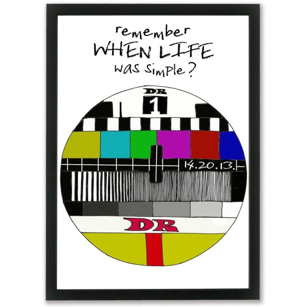 Plakat A4 - Remember when life was simple