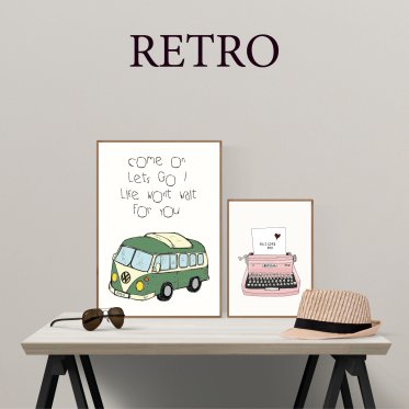Retro plakater – humor og nostalgi til væggen