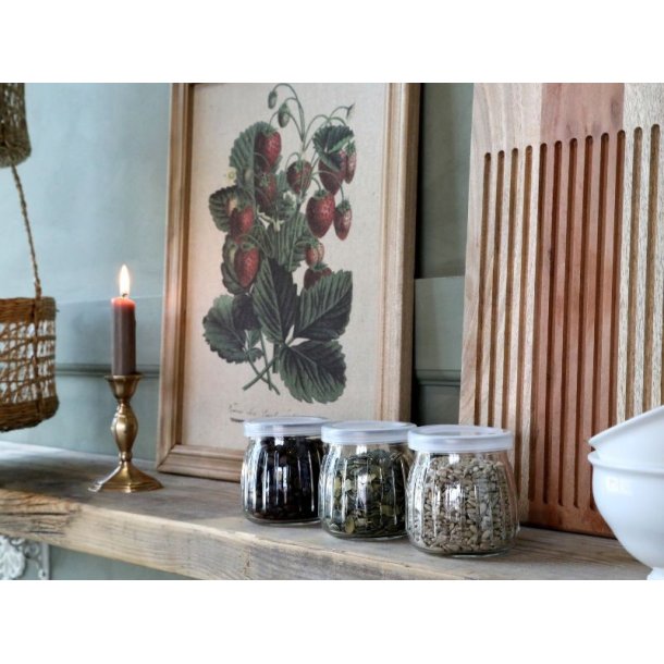 Chic Antique Billede m. jorbr motiv og natur ramme str. H43/L33 cm