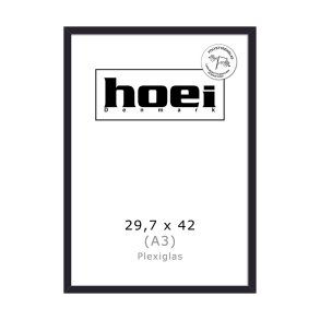 Ramme A3 sort 29,7X42 - PLEXIGLAS