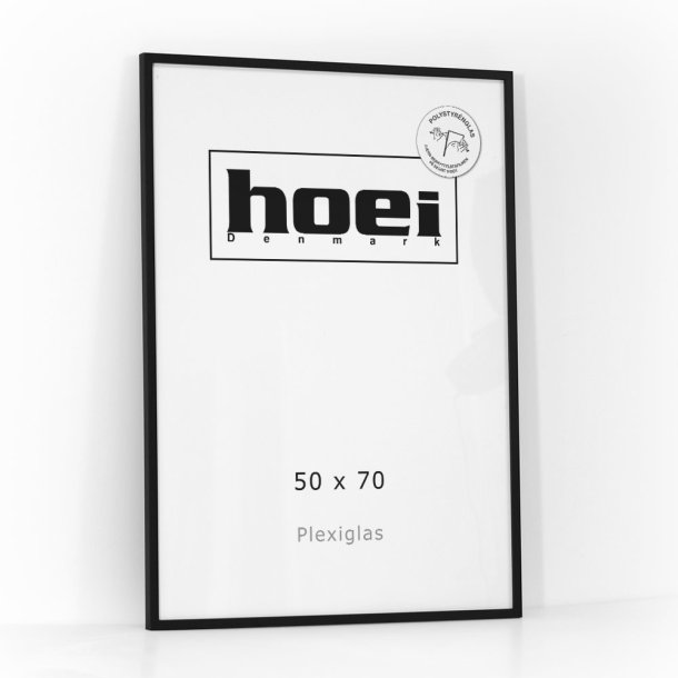 Ramme sort 50X70 - PLEXIGLAS