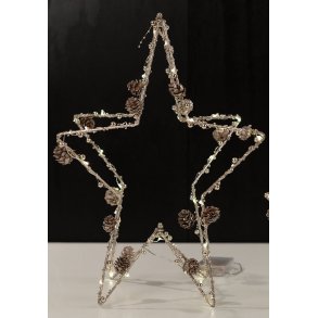 Julestjerne med led lys