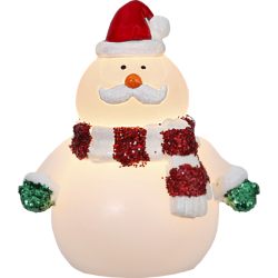 Snemand med LED lys og timer