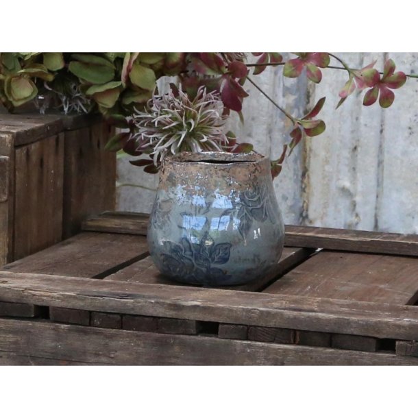 Chic Antique vase m/rose