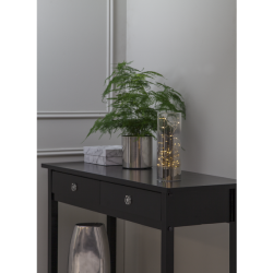 Spejl vase med led lys 25 cm