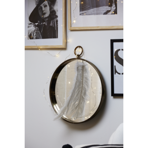 String s�lv lysk�de 12 LED lys og batteri