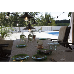 String slv lyskde 12 LED lys og batteri