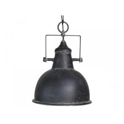 Loftlampe lille "Factory" antique sort.