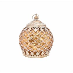 LED lanterner Ivy, guld farvet med 6H timer i 2 strrelser