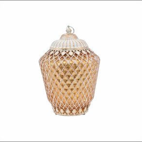 LED lanterner Ivy, guld farvet med 6H timer i 2 strrelser