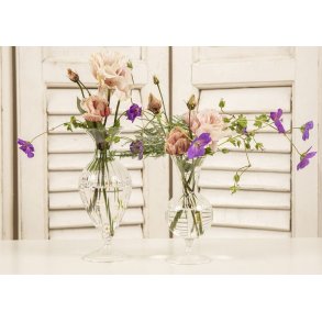 Elke glasvase - dr�be eller rund