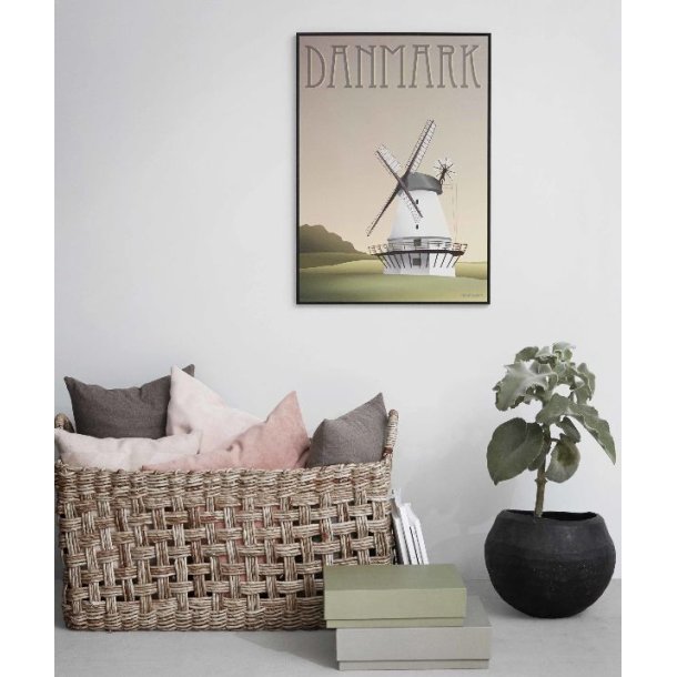 DANMARK Mllen plakat 30 x 40 cm
