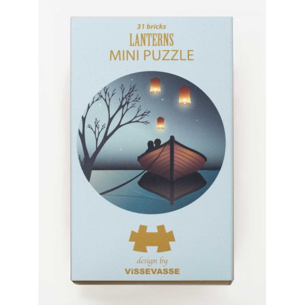 Lanterns - mini puzzle 31 brikker - 11 x11 cm