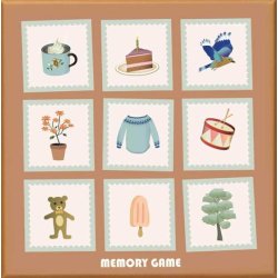Vendespil til brn -memory game