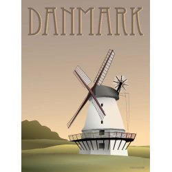 DANMARK Mllen plakat 30 x 40 cm