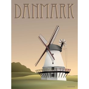 DANMARK M�llen plakat 30 x 40 cm