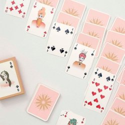 VISSEVASSE Kortspil cover med klr dame